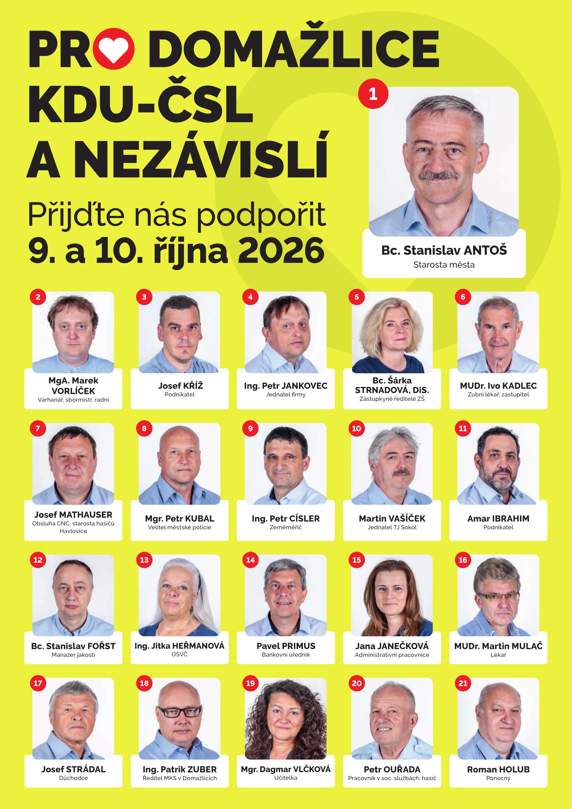 Bc. Stanislav Antoš - skvělá parta pro skvělé město.